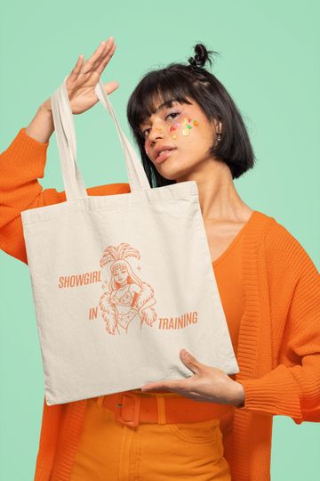 Discover Showgirl in Training Cotton Canvas Tote Bag: Vegas Graphic, taylorr version Gift