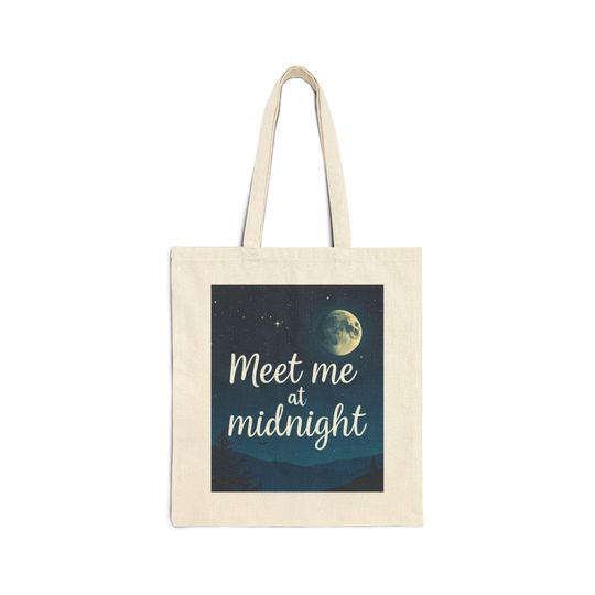 Taylorr Swifts Inspired Midnight Cotton Canvas Tote Bag