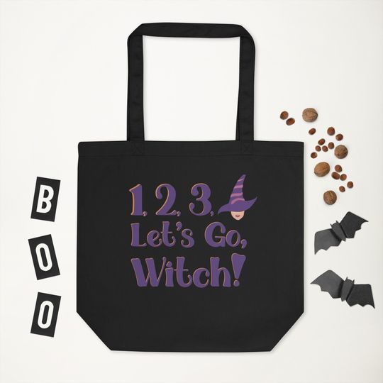 1, 2, 3 Let's Go Witch! Taylorr Swifts Inspired Halloween Reputation Era Eco Tote Bag