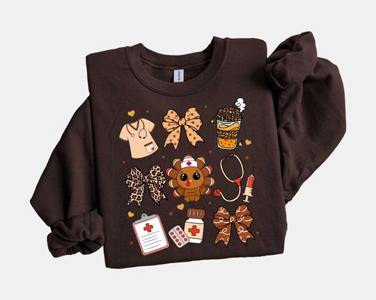 Discover Turkey Sweatshirt, Thanksgiving Sweatshirt, Thankful  Long Sleeve