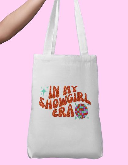 Discover Taylorr Swifts in my showgirl era tote bag
