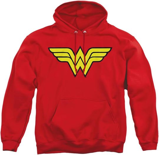 Dc - Mens Wonder Woman Logo Hoodie, Gift For Fans