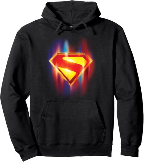 Discover Superman  Glowing Shield Pullover Hoodie
