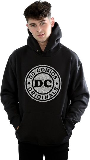 Discover DC Comics Men's DC Originals Crackle Logo Hoodie X-Large Black