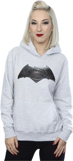 Discover DC Comics Men's Batman v Superman Logo Hoodie XXX-Large Sport Grey