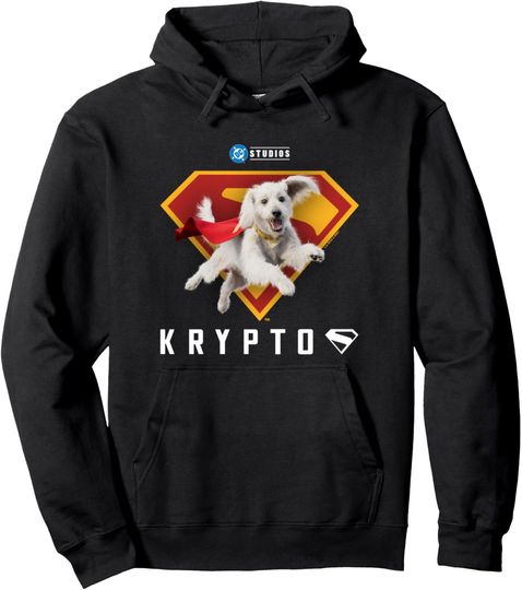 Superman  Krypto The Superdog S-Shield Logo Pullover Hoodie, Gift For Fans