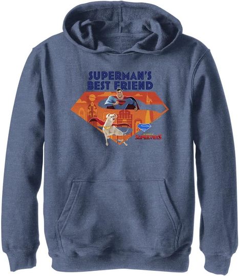 Discover DC Comics Kids' Dc Super Pets Superman's Best Friend Cg Youth Pullover Hoodie