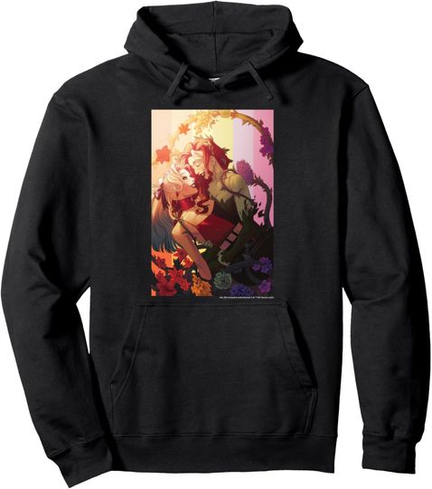 DC Comics Pride Harley Quinn & Poison Ivy Intertwined Pullover Hoodie, Gift For Fans