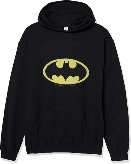 DC Comics Batman Basic Logo Mens Pullover Hoodie, Gift For Fans