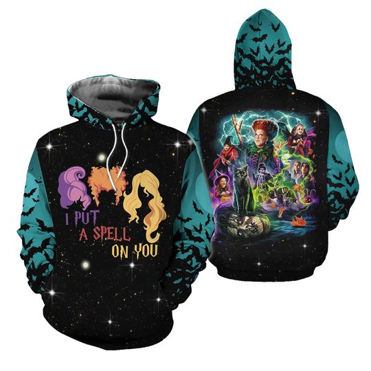 Hocus Pocus Hoodie, Sanderson Sisters Hoodie, Funny Halloween Hoodie, Disneyland Halloween Shirt, Winifred Sarah And Mary Hoodie