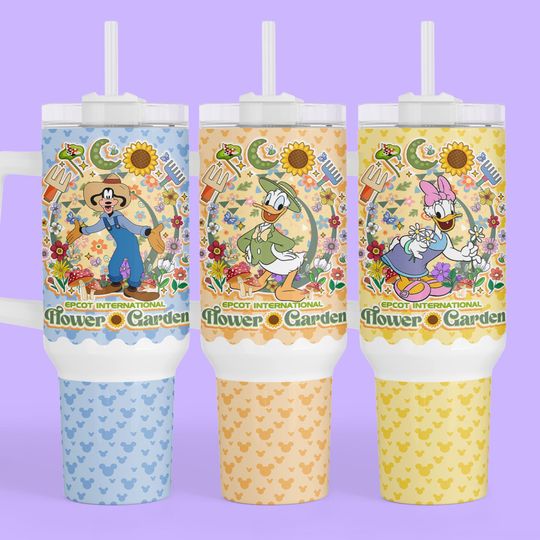 Discover Personalized Disney Epcot Flower and Garden 40 oz Tumbler - Gift for  Drinking Around World