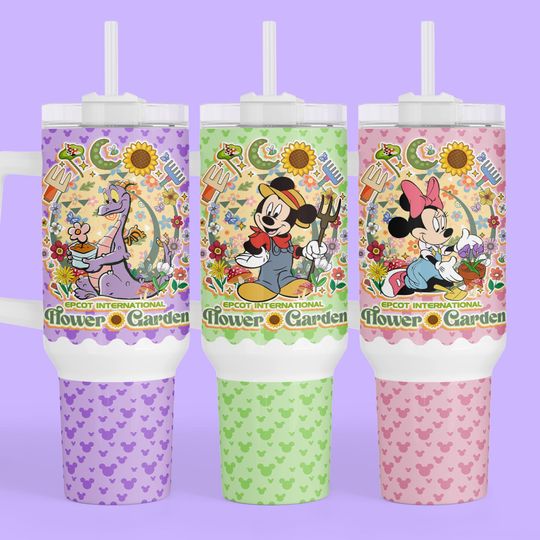Discover Personalized Disney Epcot Flower and Garden 40 oz Tumbler - Gift for  Drinking Around World