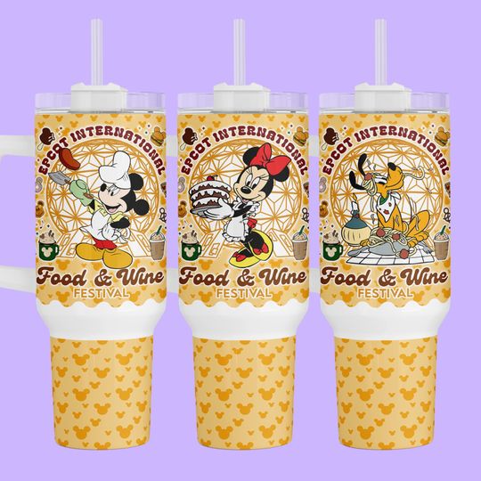 Discover Personalized Disney Epcot Food and Wine 40 oz Tumbler - Gift for  Drinking Around World