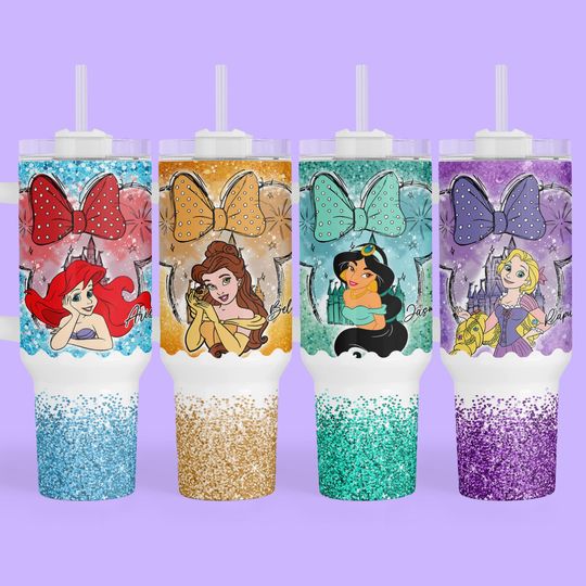 Discover Personalized Disney Princess 40 oz Tumbler - Custom Gift for Family Vacation