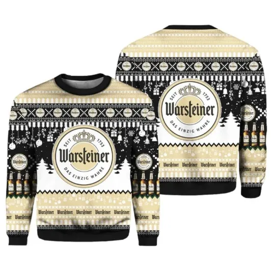 Discover 2025 Warsteiner German Beer Christmas Ugly Sweater , Ugly Christmas 2025