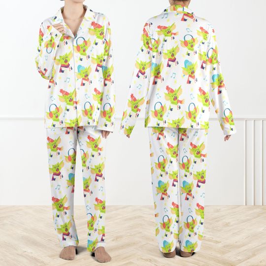 Gizmo Mogwai Holiday Pajama Set For Women And Kids, Baby Yodaa Christmas Pajamas, Star Themed Cozy Xmas PJs for Adults & Kids