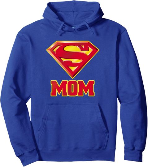 Superman Super Mom Pullover Hoodie, Gift For Fans