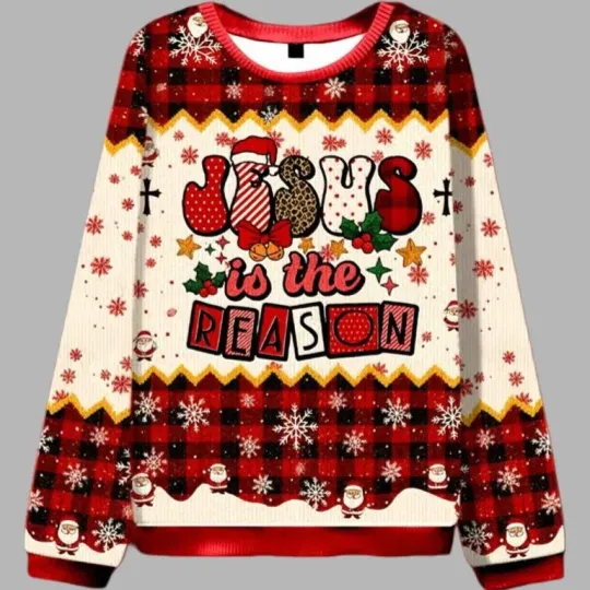 Discover Jesus Is The Reason Ugly Christmas Sweater ,Ugly Christmas 2025