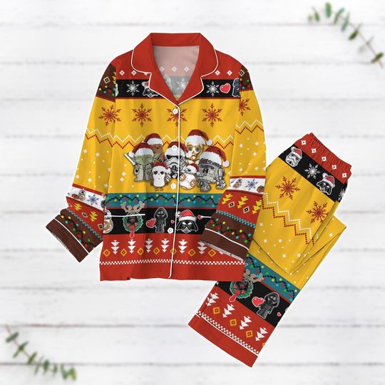 Discover Star Wars Christmas Pajamas, Darth Vader Xmas Pajamas, Baby Yoda Pajamas Family, Disney Holiday Pajamas, Disneyland Christmas Shirt
