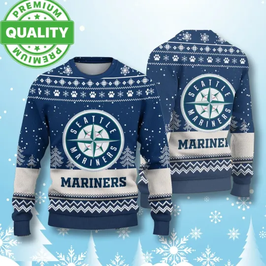 Mariners Team Ugly Christmas Sweater 2025 Sweatshirt