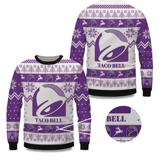 2025 Christmas Taco Bell Ugly Sweater Xmas Gift 2025