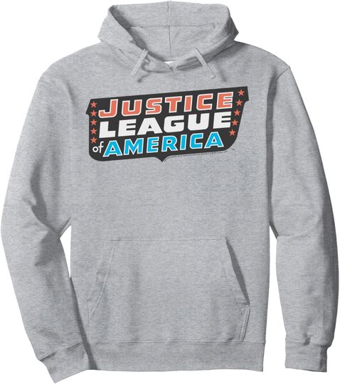 DC Comics Justice League Of America Logo Pullover Hoodie, Gift For Fans