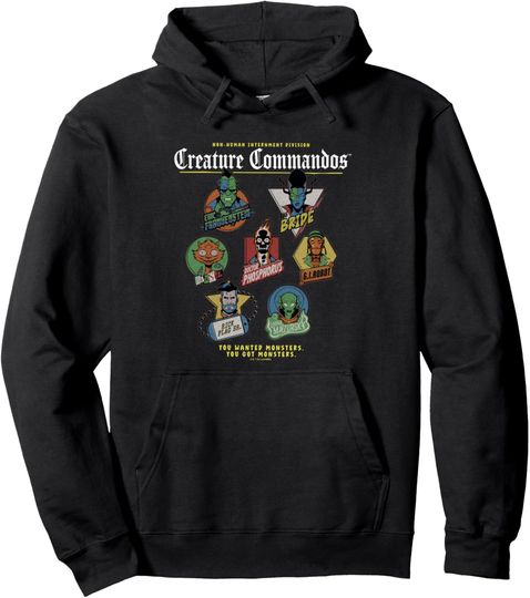 Discover Creature Commandos Badges Pullover Hoodie, Gift For Fans