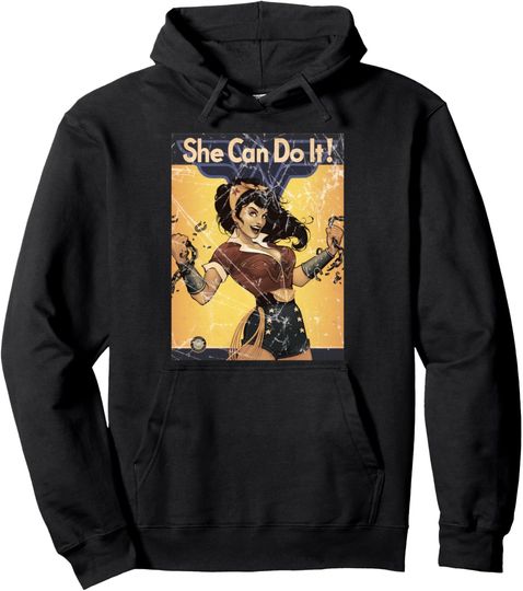 DC Bombshells Wonder Woman Poster Do it Pullover Hoodie, Gift For Fans