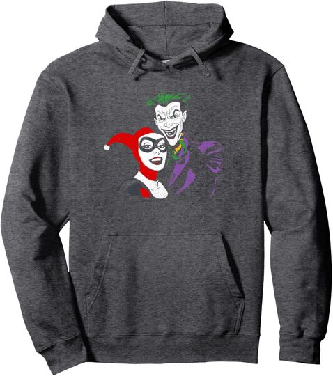 Batman Joker & Harley Quinn Pullover Hoodie, Gift For Fans