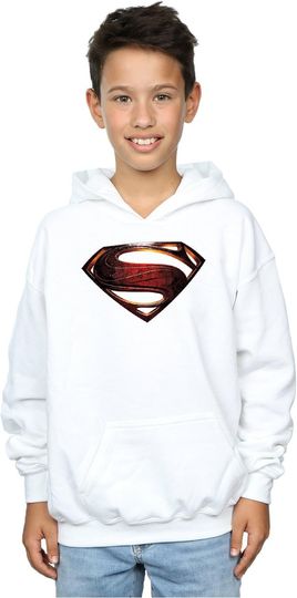 Discover DC Comics Boys Justice League Movie Superman Emblem Hoodie, Gift For Fans