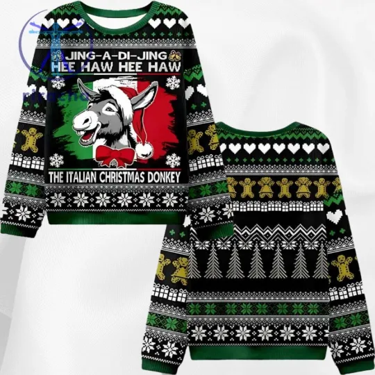 Discover Jing A Di Jing Hee Haw Ugly Christmas Sweater , Ugly Christmas 2025