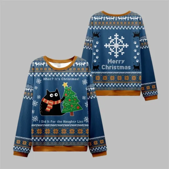 Discover What It’s Christmas Cat Ugly Sweater 2025 Christmas, HOT Ugly Sweater Christmas