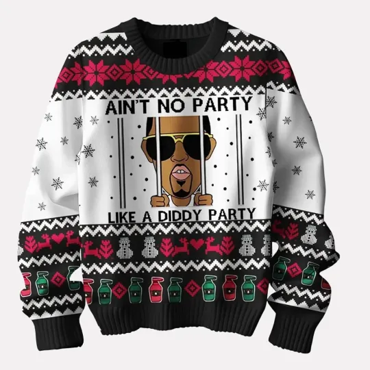 Discover Ain’t No Party Like A Diddy Party Ugly Christmas Sweater 2025