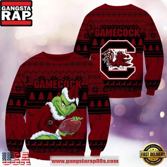 Discover ncaa s c gamecocks x funny character new design ugly xmas sweater 2025
