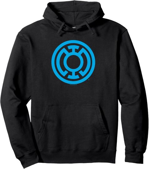 Green Lantern Light Blue Emblem Pullover Hoodie, Gift For Fans