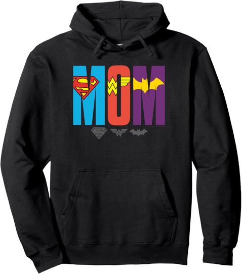 DC Comics Mother's Day Super Hero Girls Mom Logo Pullover Hoodie, Gift For Fans