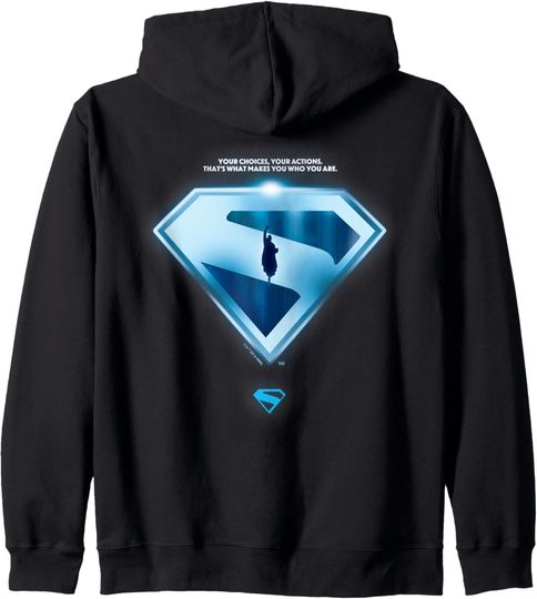 Discover Superman  Your Choices Shield Zip Hoodie
