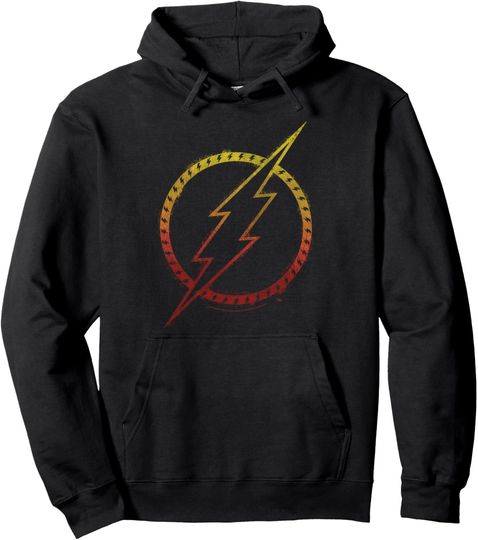 DC Comics The Flash Lightning Logo Pullover Hoodie, Gift For Fans