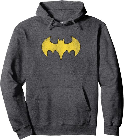 Batgirl Logo Distressed Pullover Hoodie Pullover Hoodie, Gift For Fans