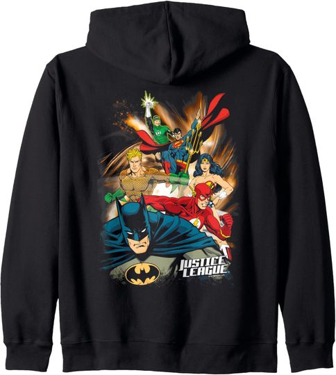 Justice League Starburst Hoodie, Gift For Fans