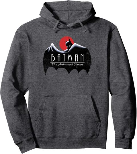 Discover Batman: Animated Series Distressed Logo Pullover Hoodie