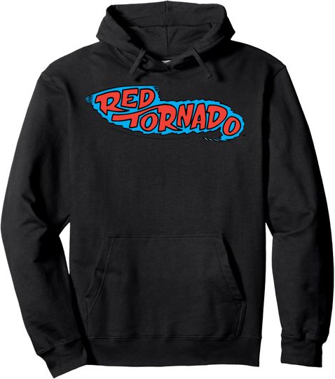 Discover DC Comics Red Tornado Text Logo Poster Pullover Hoodie