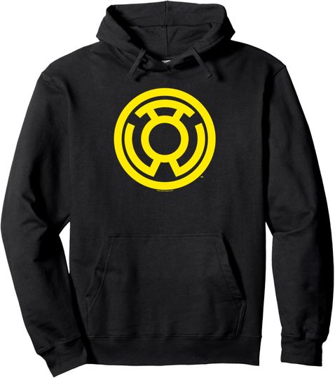 Discover Green Lantern Yellow Emblem Pullover Hoodie