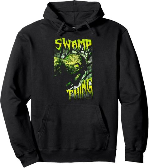 Discover DC Comics Justice League Swamp Thing Retro Horror Poster Pullover Hoodie