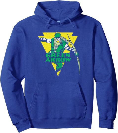 Discover Green Arrow Distressed Arrow Pullover Hoodie Pullover Hoodie, Gift For Fans