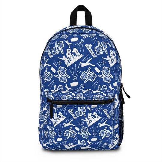 LA Baseball Sports Backpack, Los Angeles Player Bag, Gifts for Kid, Gifts for Him, Gifts for Her, Team Spirit