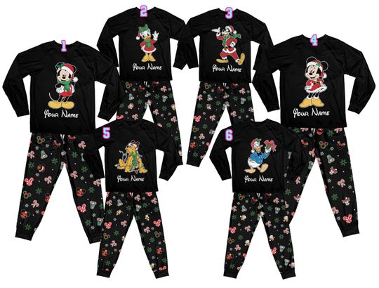 Discover Ddisney Mickey Pajamas Set Ddisney Pajama Christmas Sleepwear Christmas Matching Family Cartoon Movie PJ Christmas Pajama For Ddisney Fan