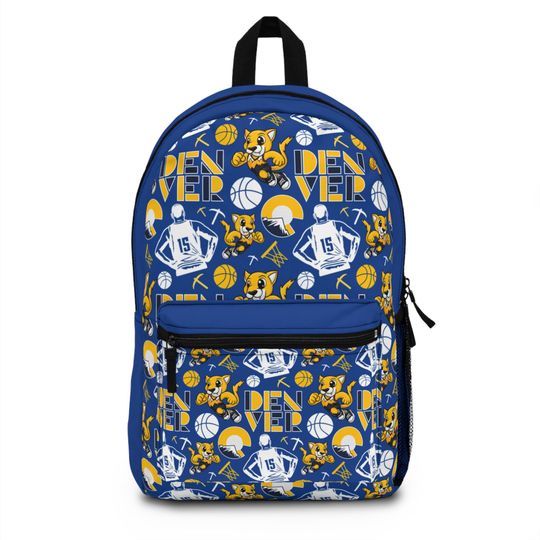 Denver Basketball Sports Backpack, Colorado Player Bag, Gifts for Kid, Gifts for Him, Gifts for Her, Team Spirit, Mountain Lion