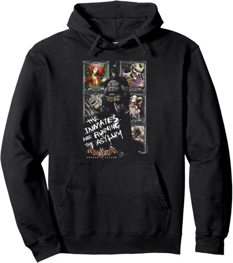Discover Batman: Arkham Asylum Running the Asylum Pullover Hoodie Pullover Hoodie