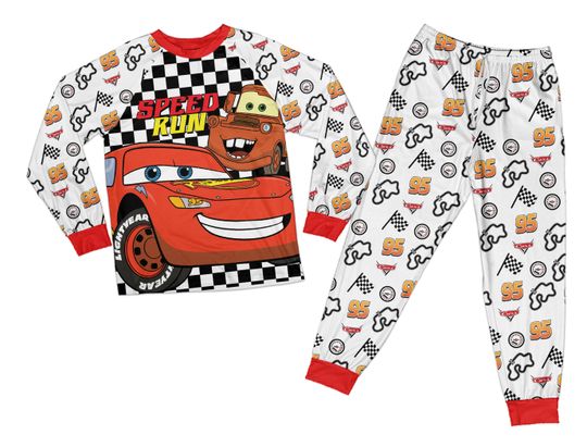 Discover Piston Cup Ddisney Car Pajama Llightning McQueen Pajama Family Matching Pajama McQueen Sleepwear Llightning McQueen Party Outfit For Kids